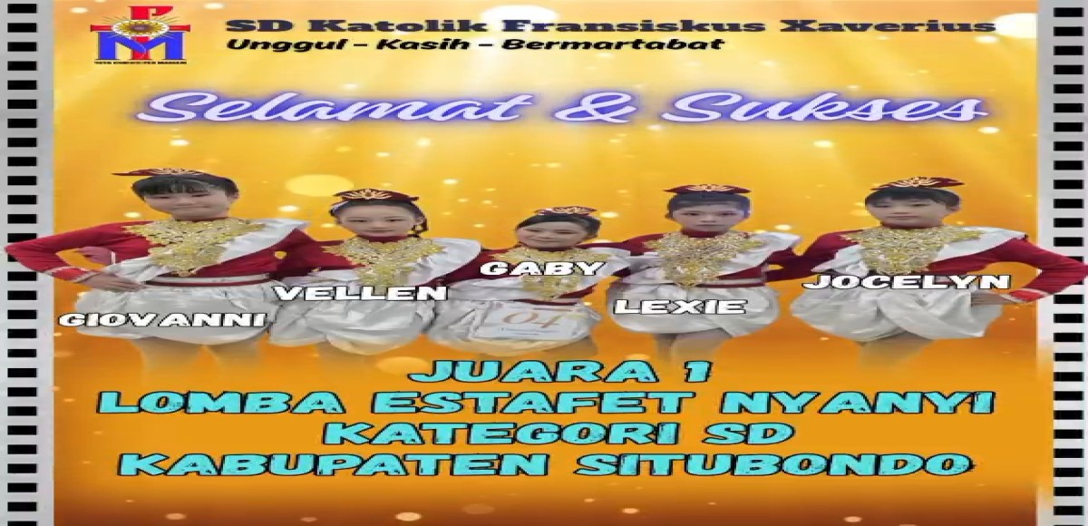 JUARA 1 LOMBA ESTAFET NYANYI KATEGORI SD