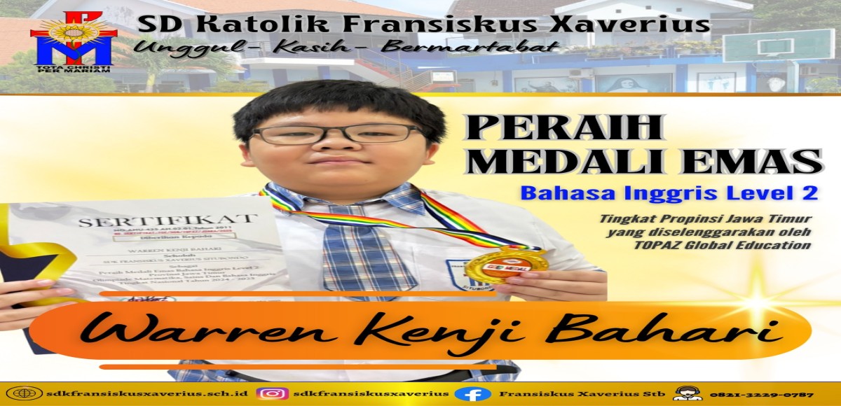 Peraih Medali Emas Bahasa Inggris Level 2