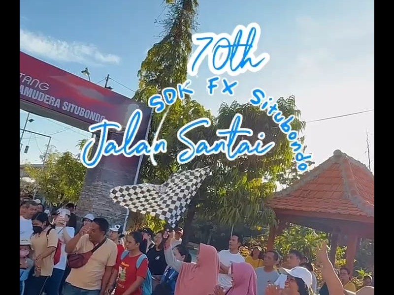 KEGIATAN JALAN SANTAI MEMPERINGATAN HUT KE 70  SD KATOLIK FRANSISKUS XAVERIUS